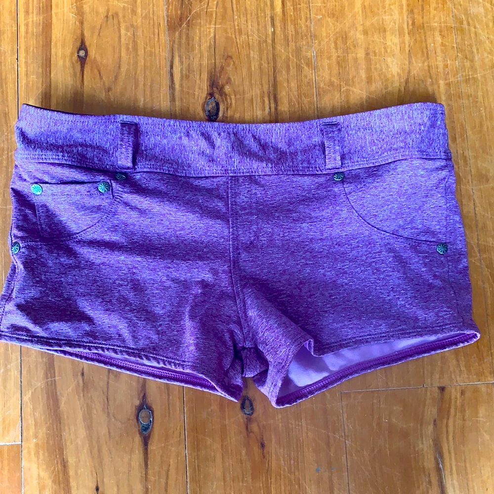 Athleta purple swim shorts